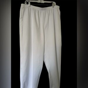Womens Alfred Dunner 20W White Pants